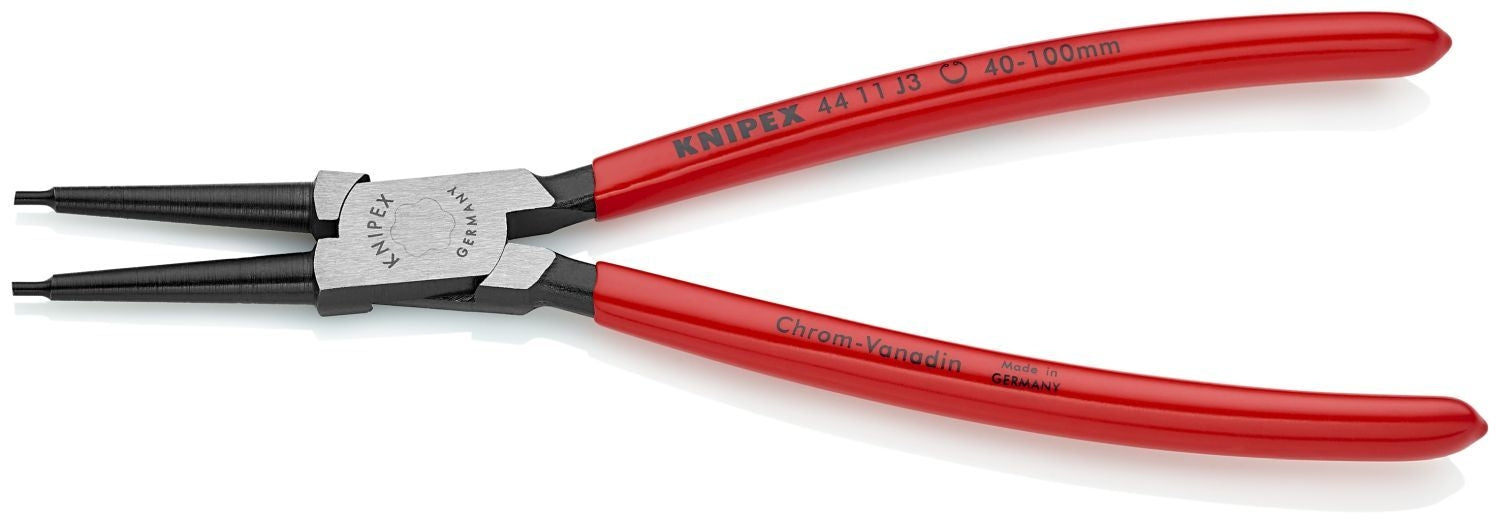 Knipex 44 11 J3 Internal Snap Ring Pliers-Forged Tips
