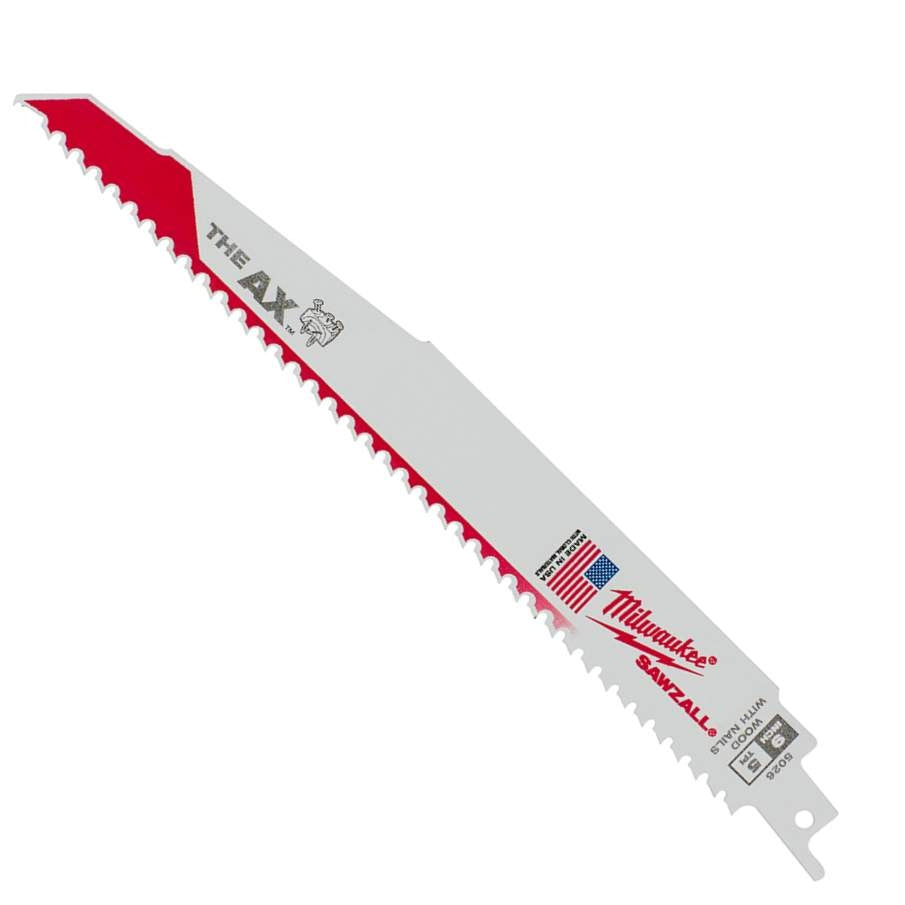 Milwaukee 48-00-5026 9" 5 TPI The Ax SAWZALL Recip Blade (5 Pk)