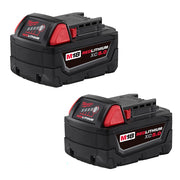 Milwaukee 48-11-1852 M18 Redlithium XC 5.0Ah Extended Capacity Battery, 2-Pack