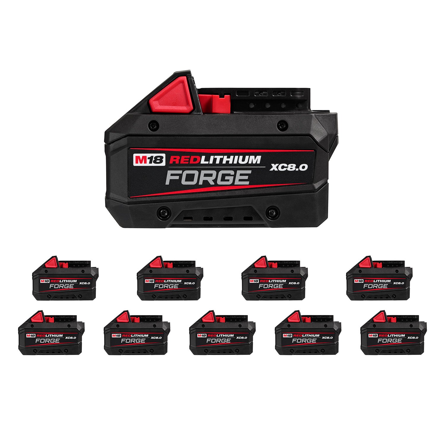 Milwaukee 48-11-1883 M18 REDLITHIUM FORGE XC 8.0Ah Battery, 10