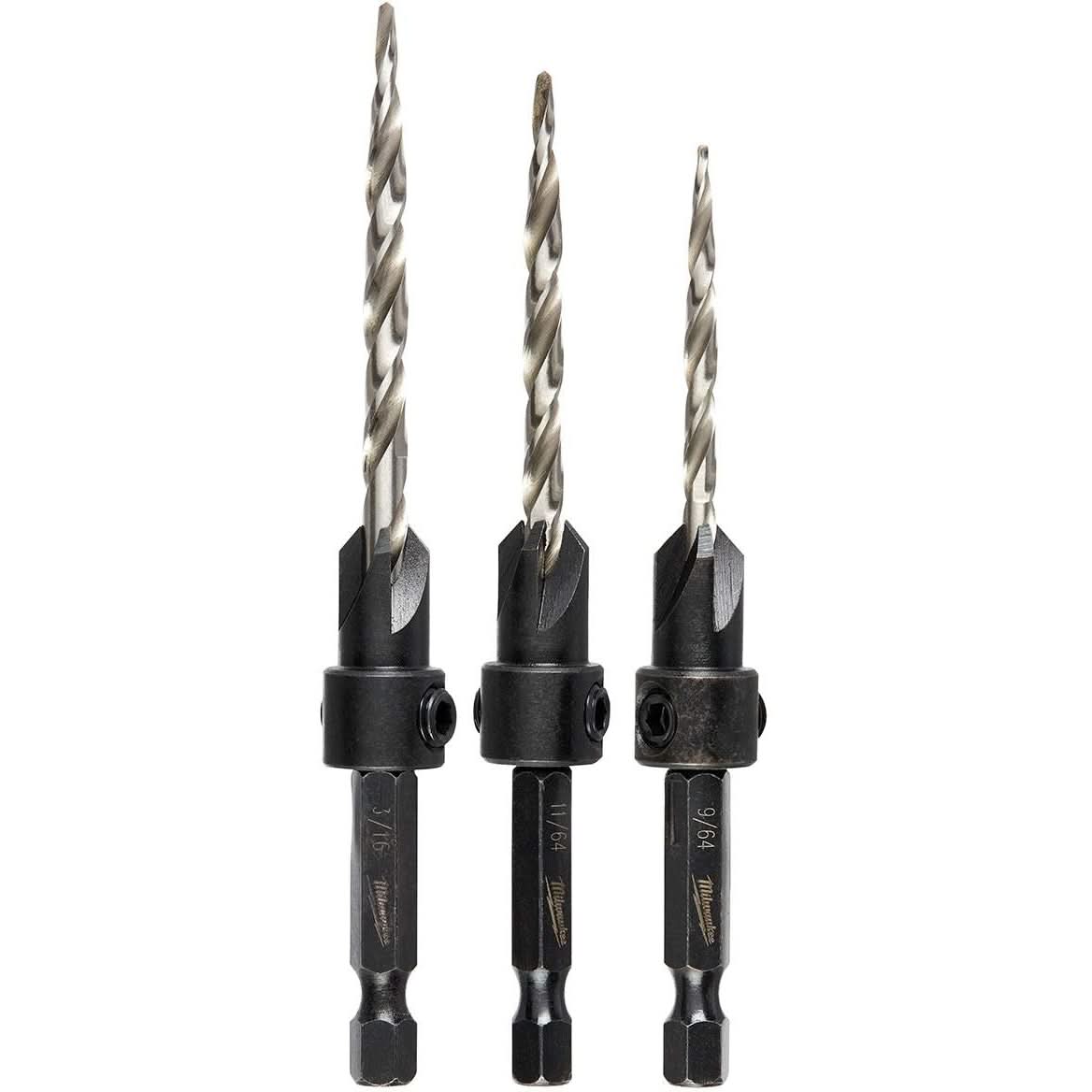 Milwaukee 48-13-5003 3-Piece #6/#8/#10 Countersink Set – Tool Nut