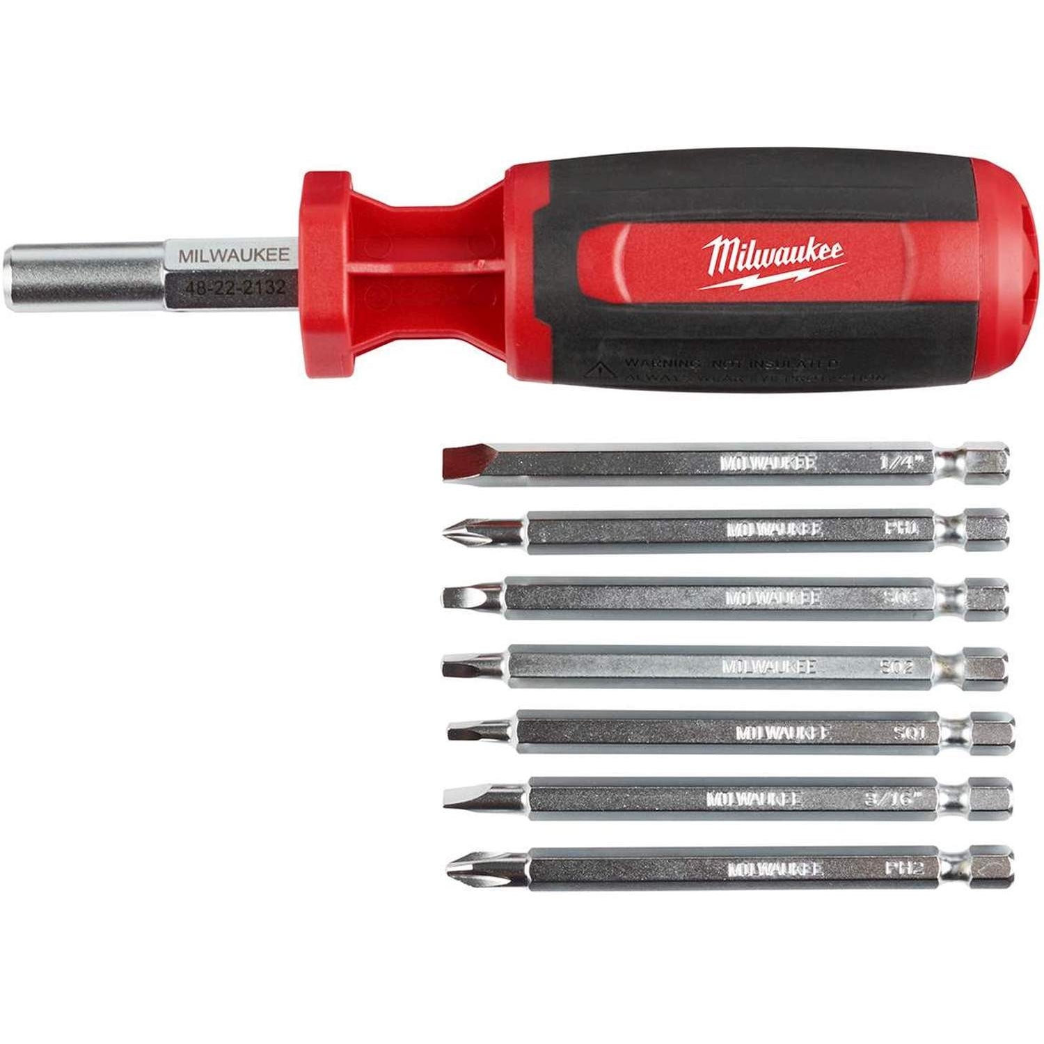 Milwaukee 48-22-2132 9-In-1 Square Drive Multi-Bit Driver
