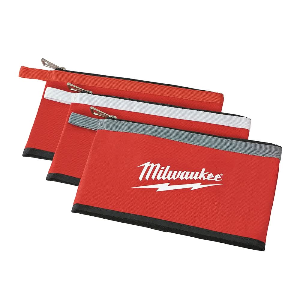 ボルドーページ Milwaukee 48-22-8193 3 Pk Zipper Pouches – Tool Nut