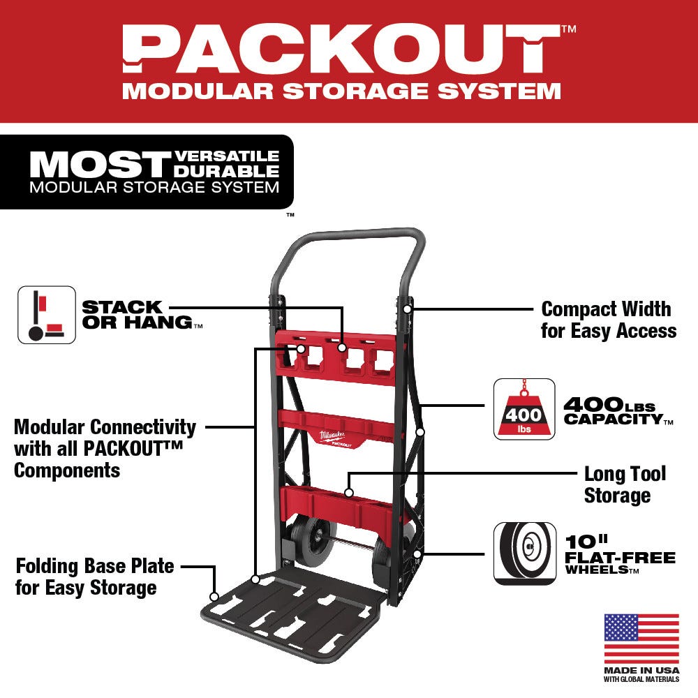 Milwaukee 48-22-8415 PACKOUT 2-Wheel Cart
