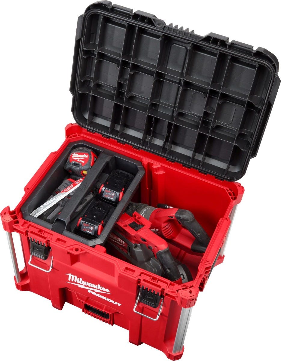Milwaukee PACKOUT XL Tool Box and PACKOUT Tool Case with Insert Discount Pack