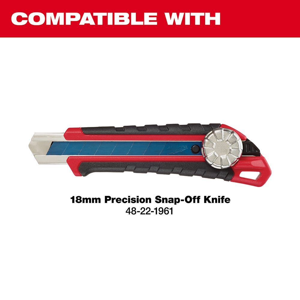 Milwaukee 48-22-9118 18mm Precision Snap Blades-10 PK