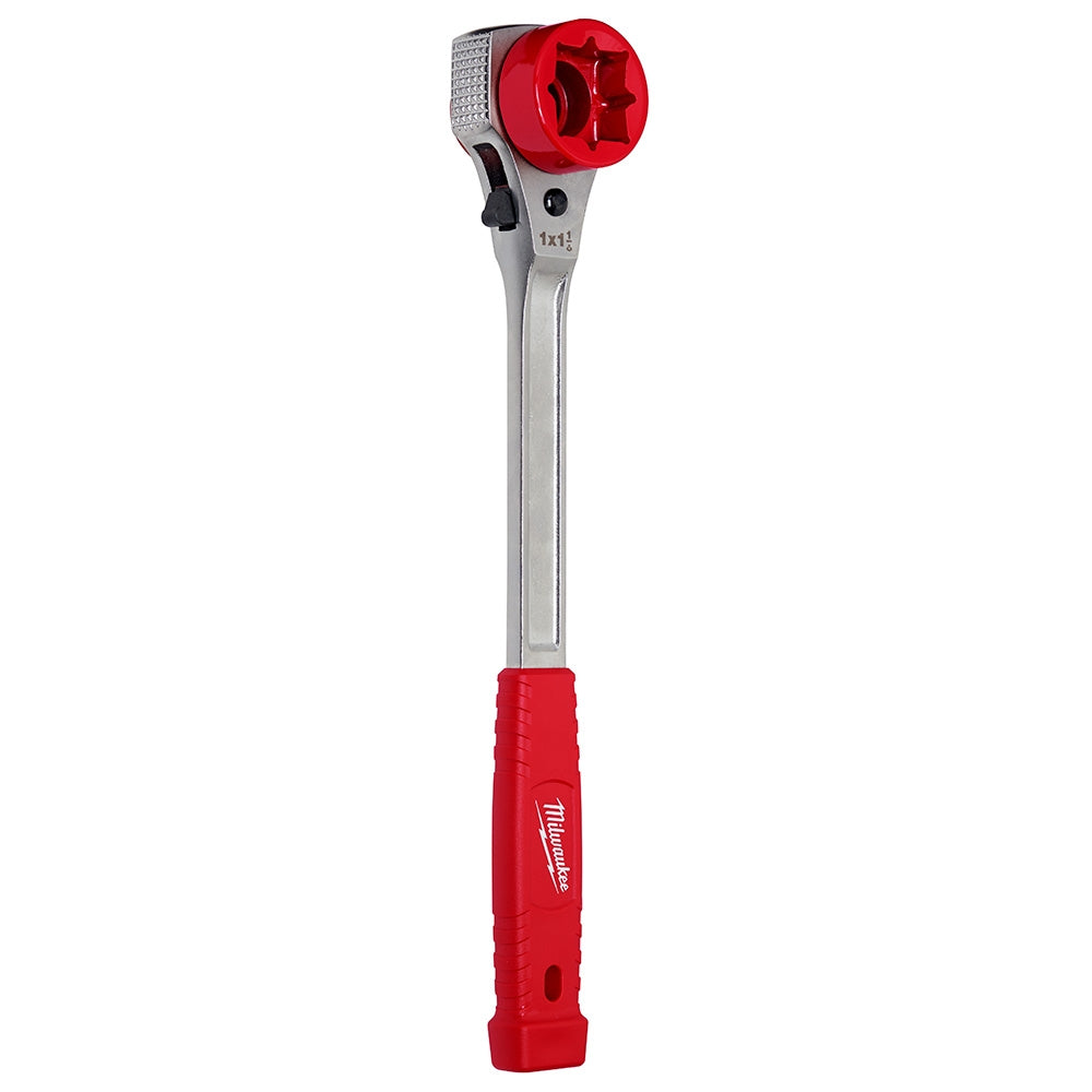 Milwaukee 48-22-9213M Lineman's High-Leverage Ratcheting Wrench with Milled Face