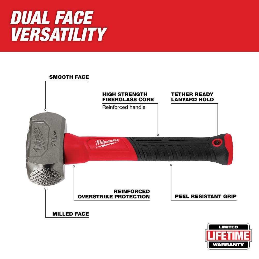 Milwaukee 48-22-9310 3Lb Fiberglass Drilling Hammer