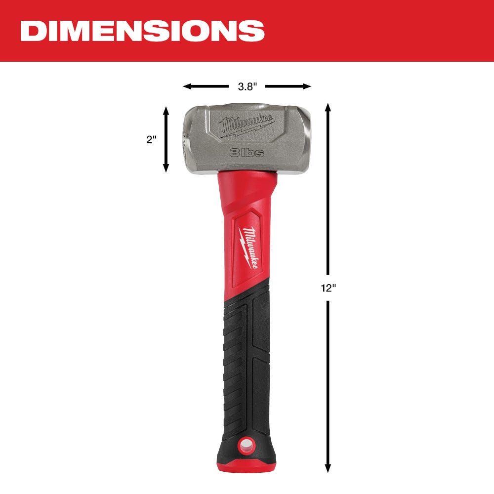 Milwaukee 48-22-9310 3Lb Fiberglass Drilling Hammer