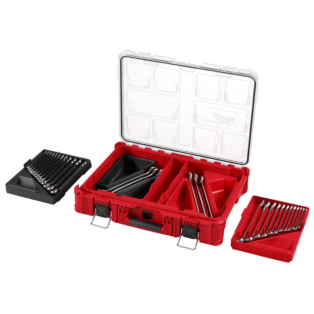 Milwaukee 48-22-9485 30pc Metric & SAE Combination Wrench Set with