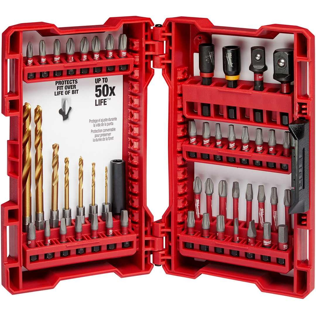 Milwaukee 48-32-4013 Shockwave Impact Drill & Drive Set, 50-Pieces