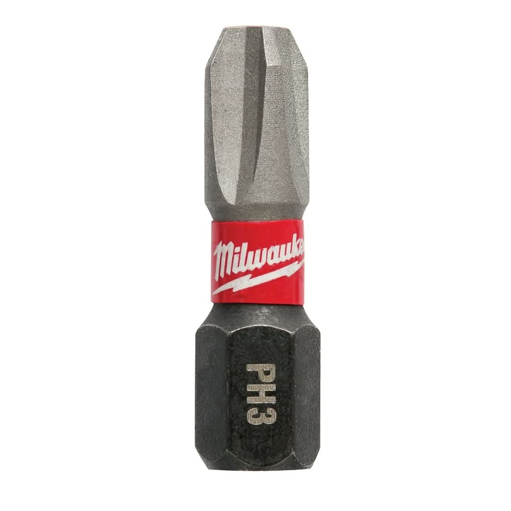 Milwaukee 48-32-4113 SHOCKWAVE Impact Phillips #3 Insert Bits, 25