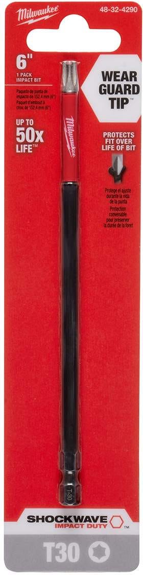 Milwaukee 48-32-4290 Shockwave 6" Torx T30 , 1-Pack