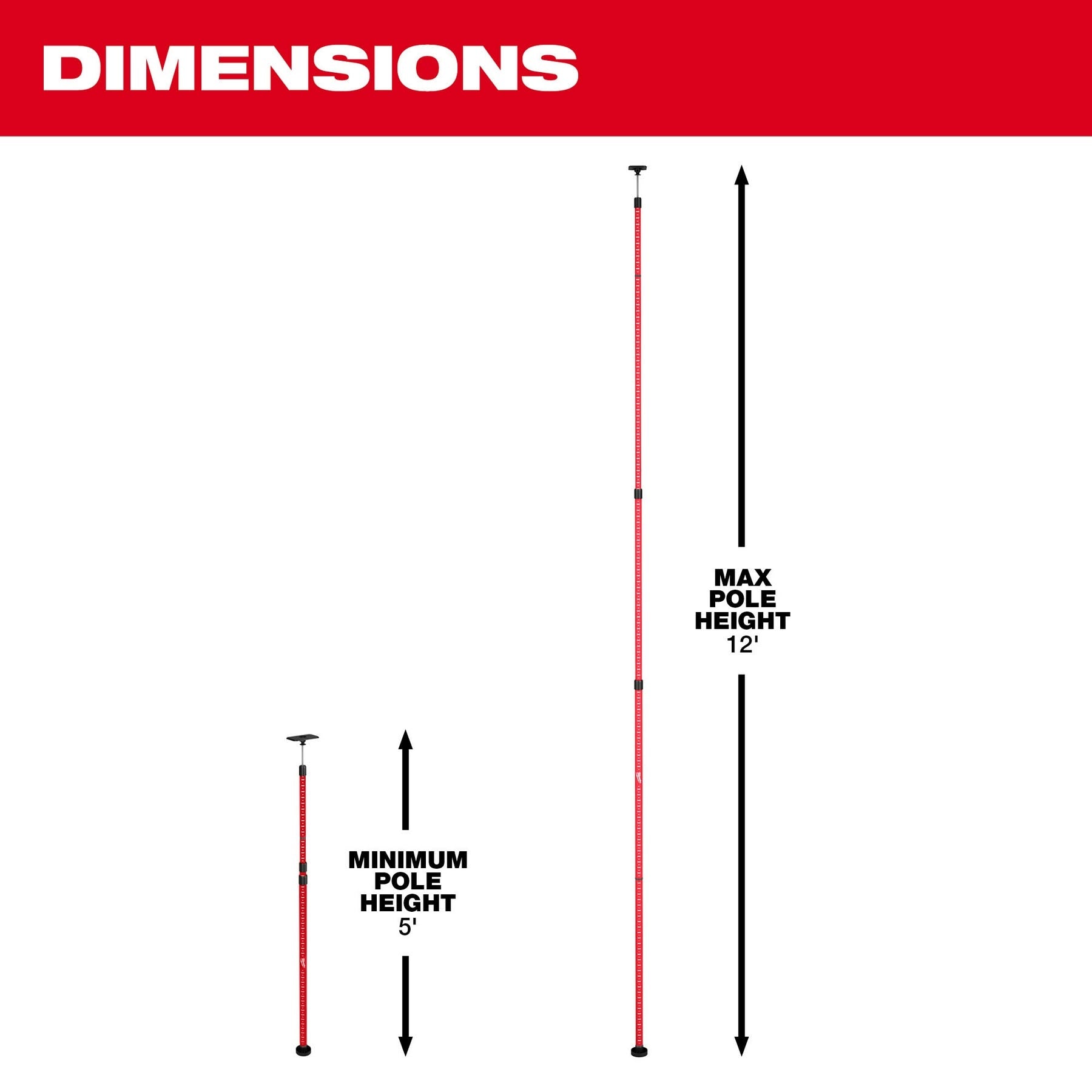 Milwaukee 48-35-1511 12' Telescoping Laser Pole