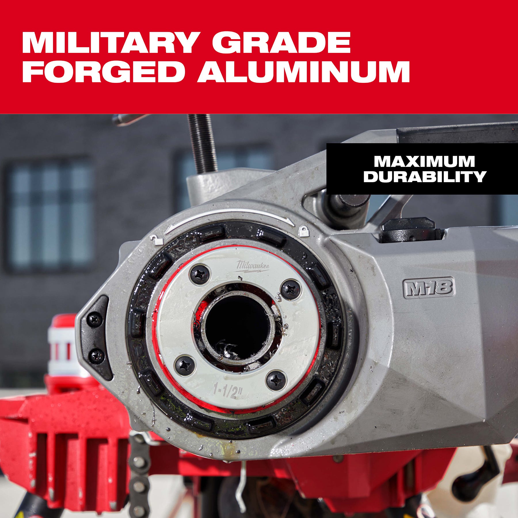 Milwaukee 48-36-1060 1/2" - 2" High Speed NPT Forged Aluminum Die Head KIT