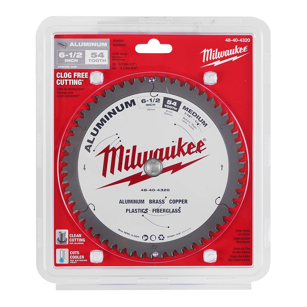 Milwaukee 48-40-4320 6-1/2 in. Aluminum Cutting Circular Saw Blade