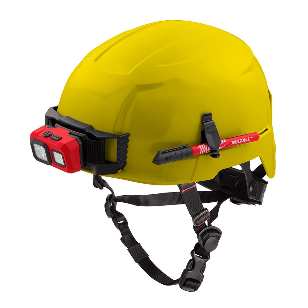 Milwaukee 48-73-1303 Yellow Safety Helmet - Type 2, Class E