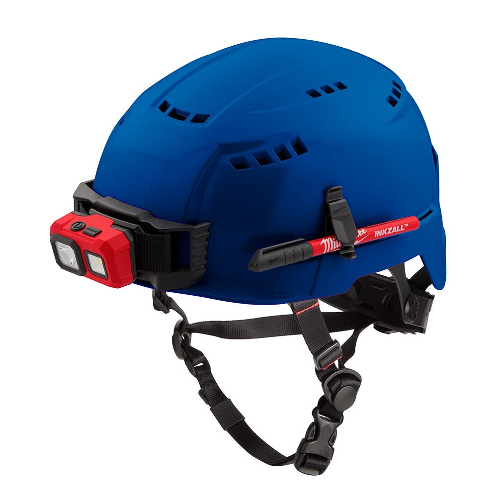 Milwaukee 48-73-1304 Blue Vented Safety Helmet - Type 2, Class C