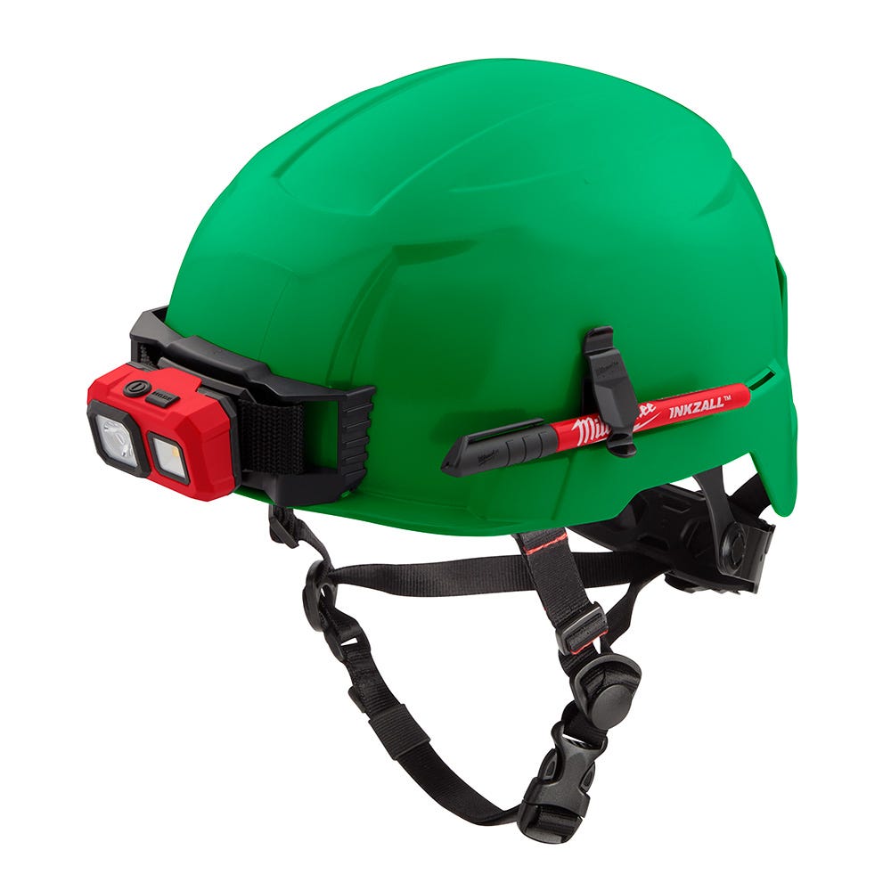 Milwaukee 48-73-1307 Green Safety Helmet - Type 2, Class E