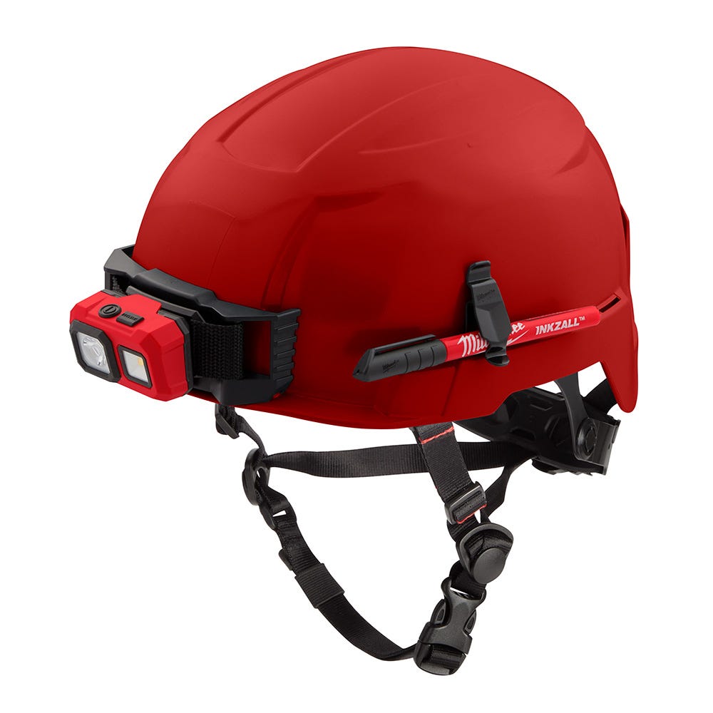 Milwaukee 48-73-1309 Red Safety Helmet - Type 2, Class E