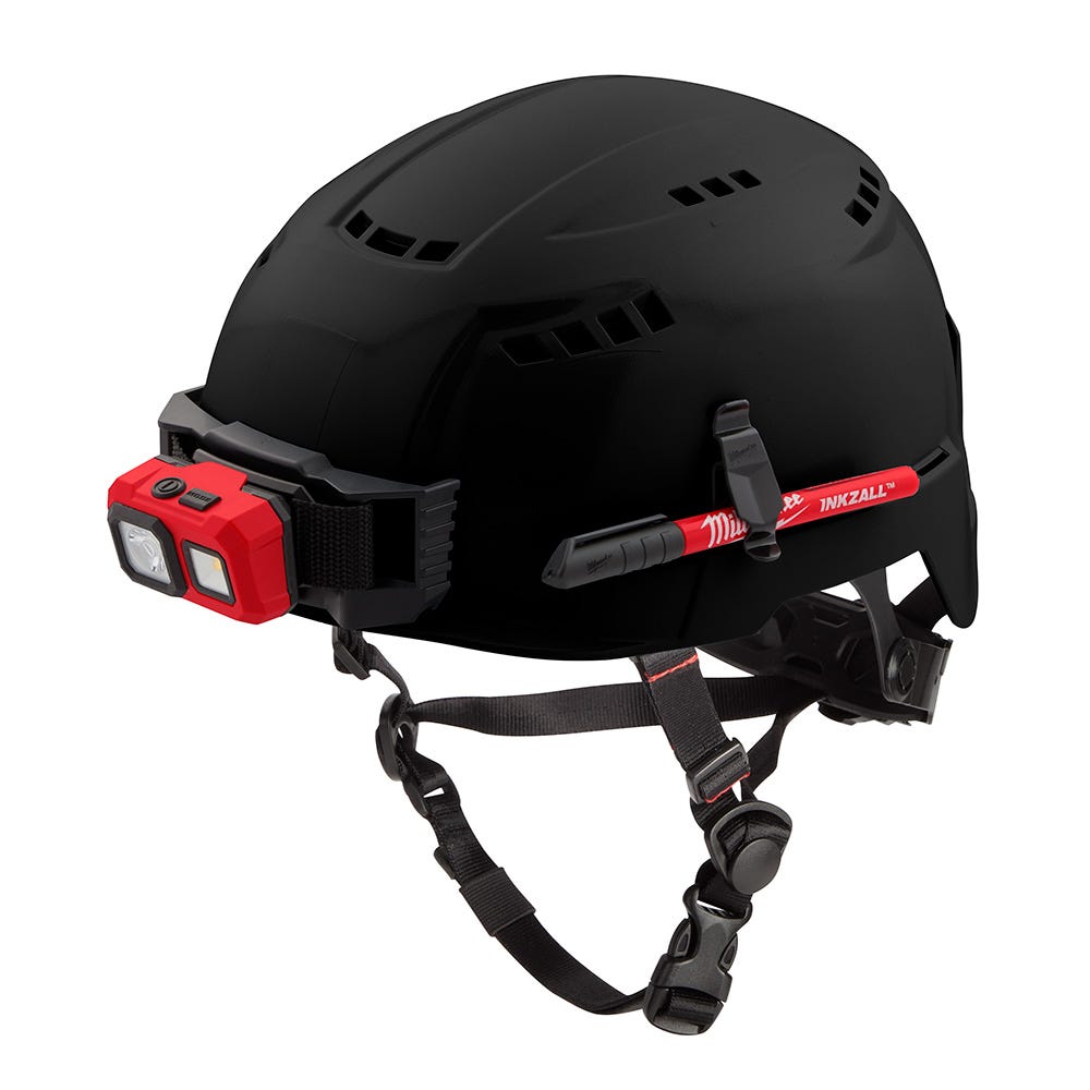 Milwaukee 48-73-1310 Black Vented Safety Helmet - Type 2, Class C