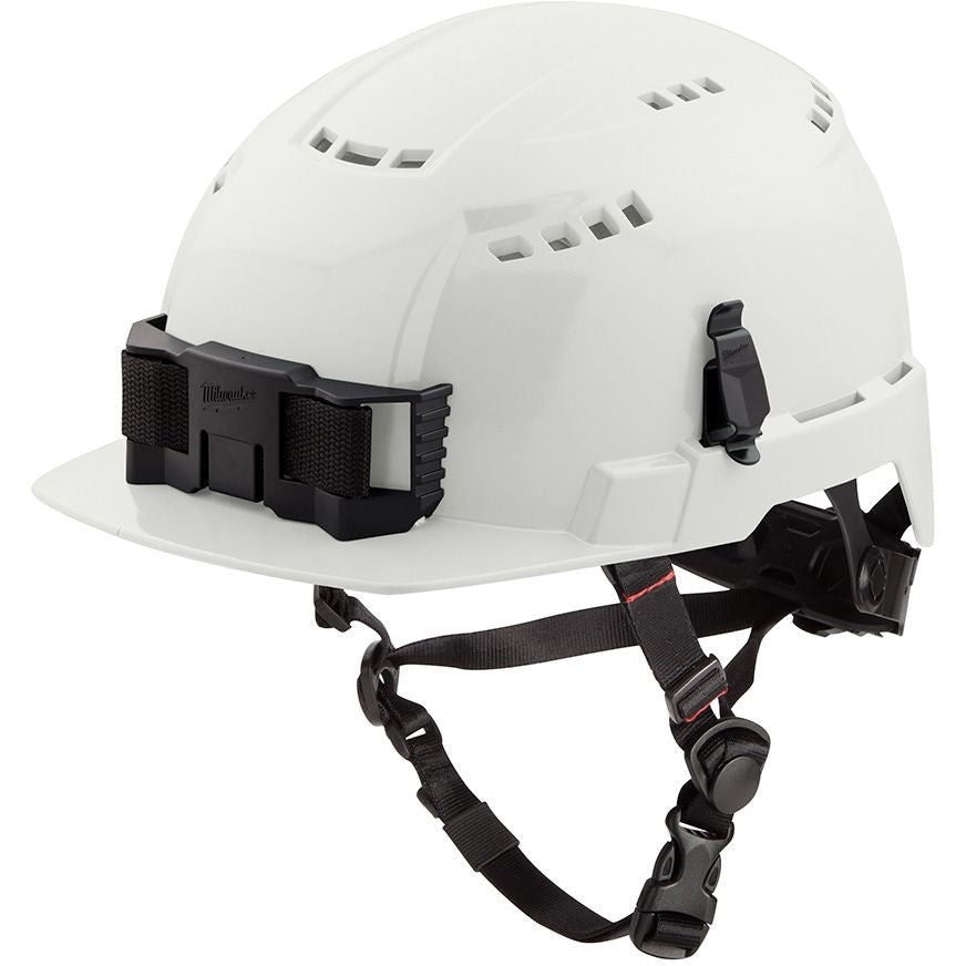 Milwaukee 48-73-1320 White Front Brim Vented Safety Helmet - Type 2, Class C