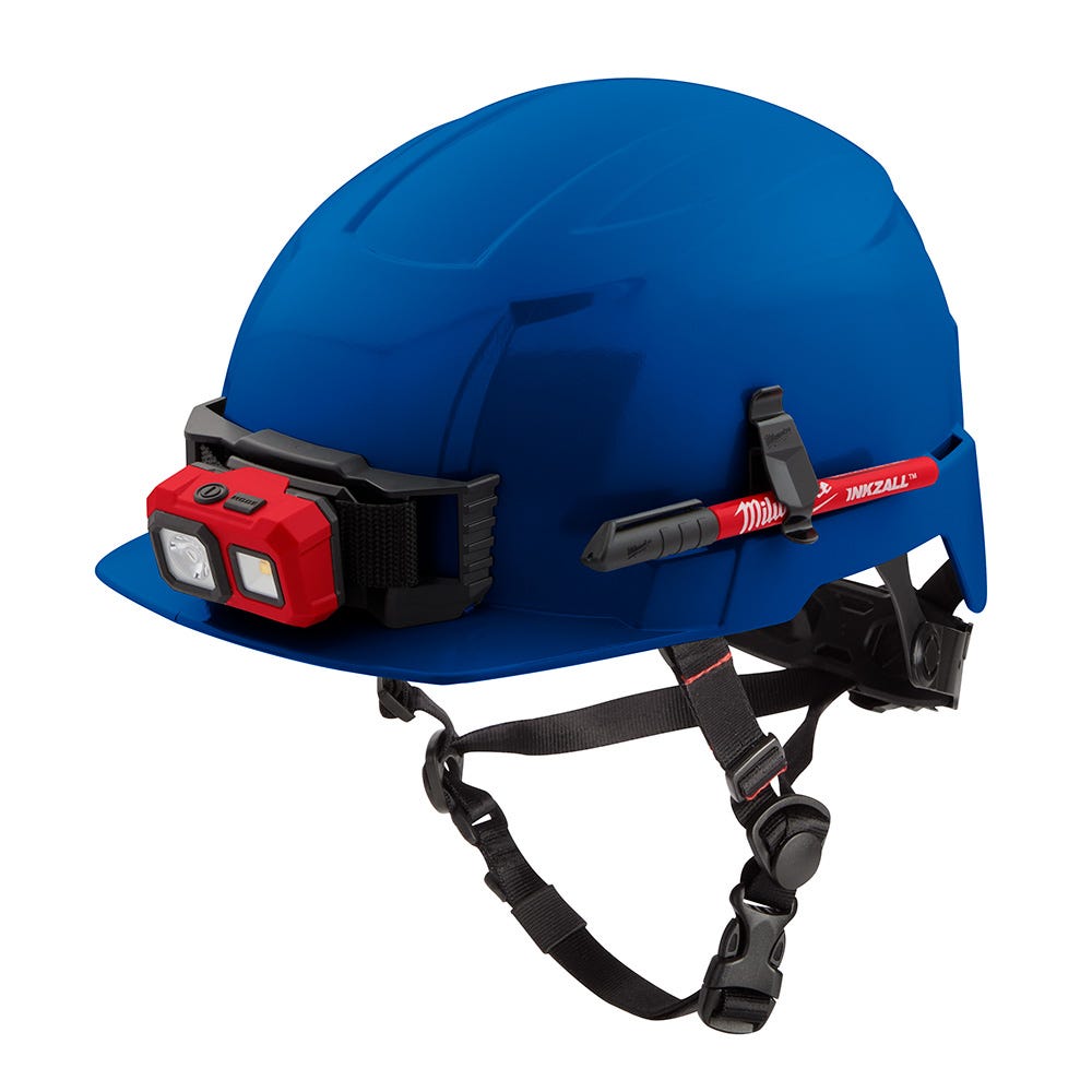 Milwaukee 48-73-1325 Blue Front Brim Safety Helmet - Type 2, Class E