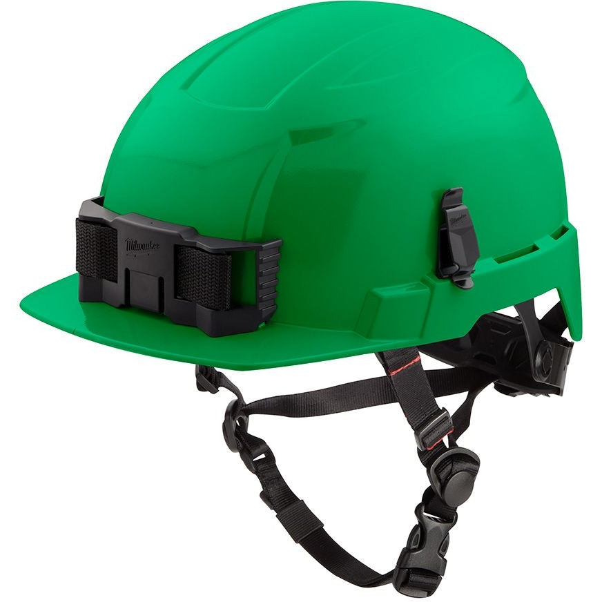 Milwaukee 48-73-1327 Green Front Brim Safety Helmet - Type 2, Class E