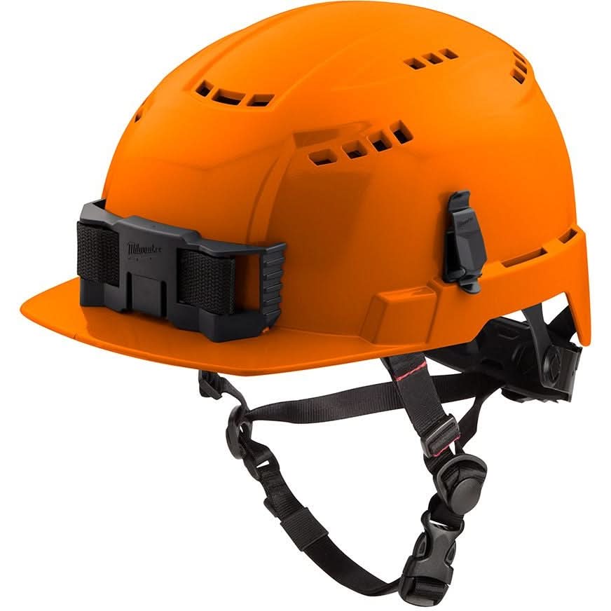 Milwaukee 48-73-1332 Orange Front Brim Vented Safety Helmet - Type