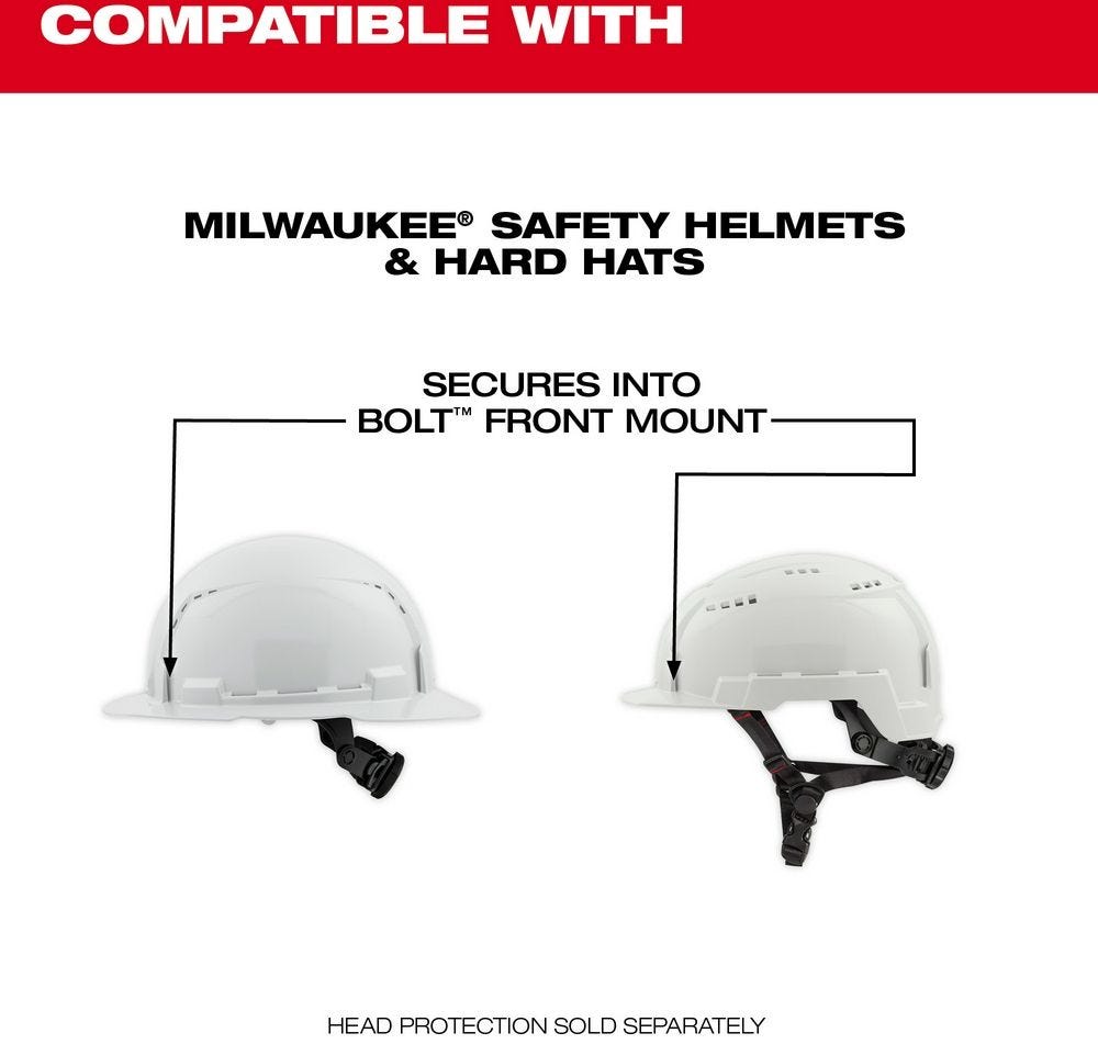 Milwaukee 48-73-1415 BOLT Eye Visor - Tinted Dual Coat Lens (Compatible with Milwaukee Safety Helmets & Hard Hats)