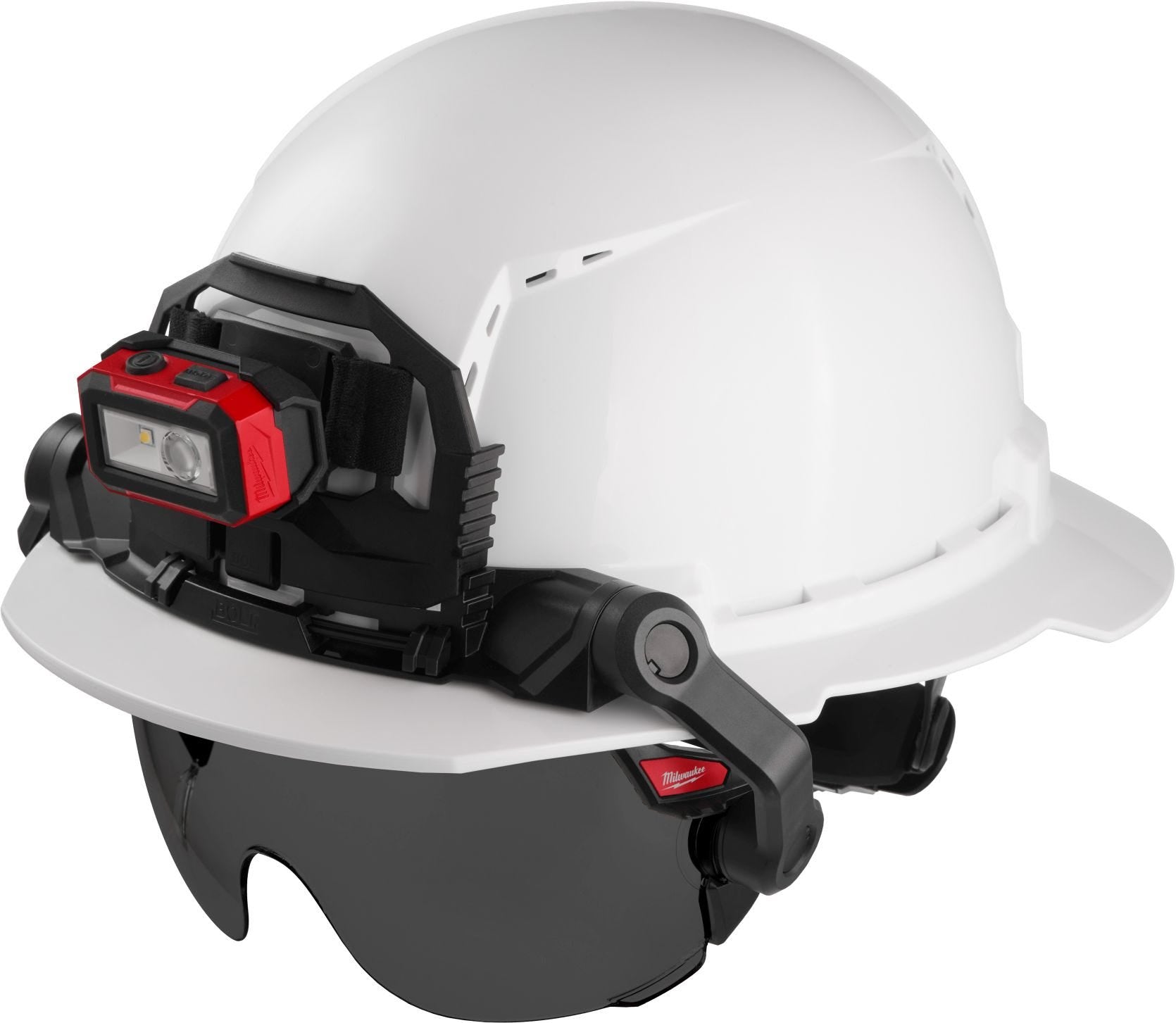 Milwaukee 48-73-1415 BOLT Eye Visor - Tinted Dual Coat Lens (Compatible with Milwaukee Safety Helmets & Hard Hats)