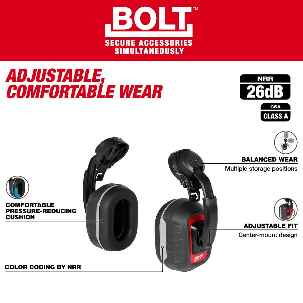 Milwaukee 48-73-3251 BOLT 26dB Earmuff