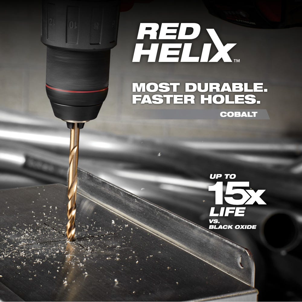 Milwaukee 48-89-2308 11/64" COBALT RED HELIX