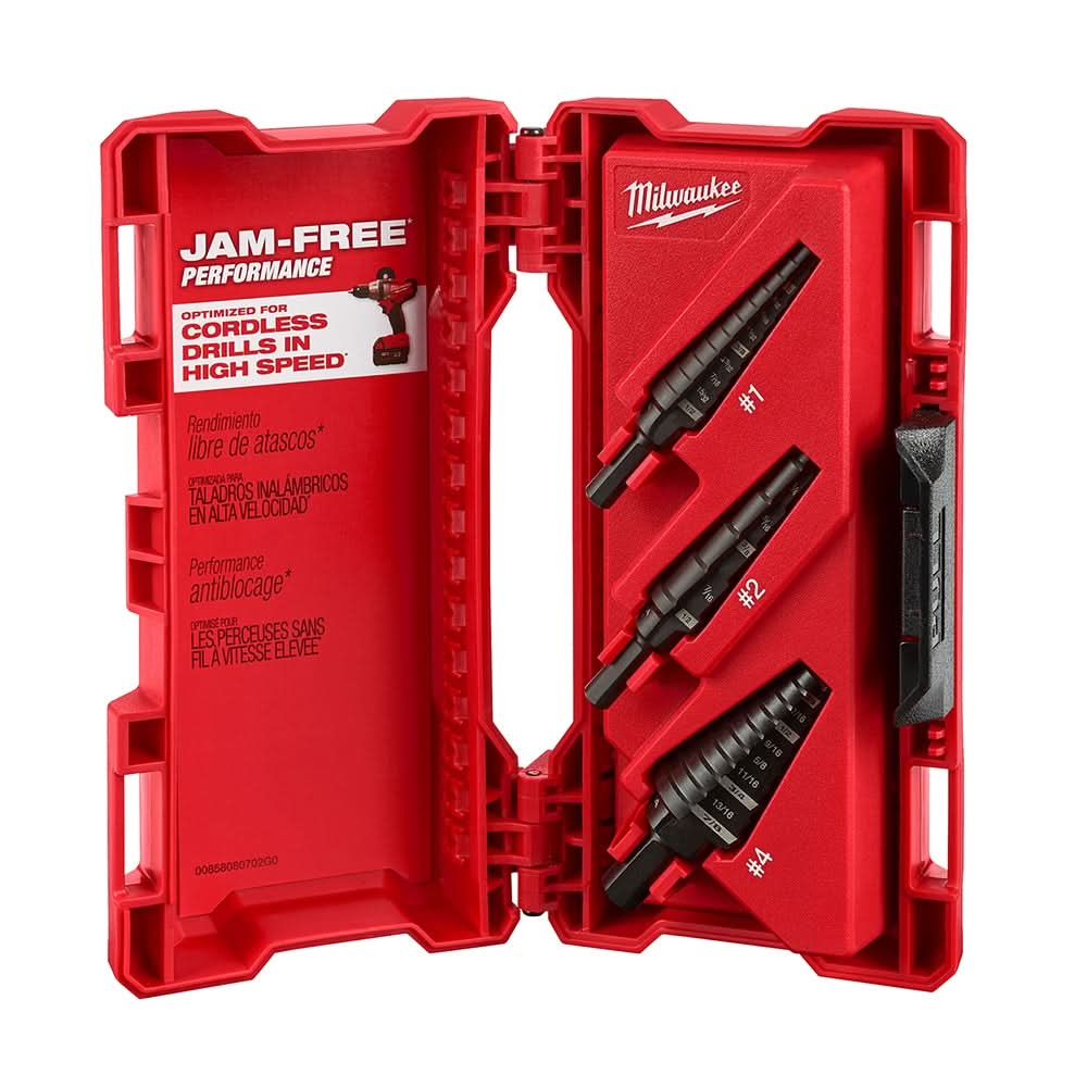 Milwaukee 48-89-9221 3-Piece Step Drill Bit Set – Tool Nut