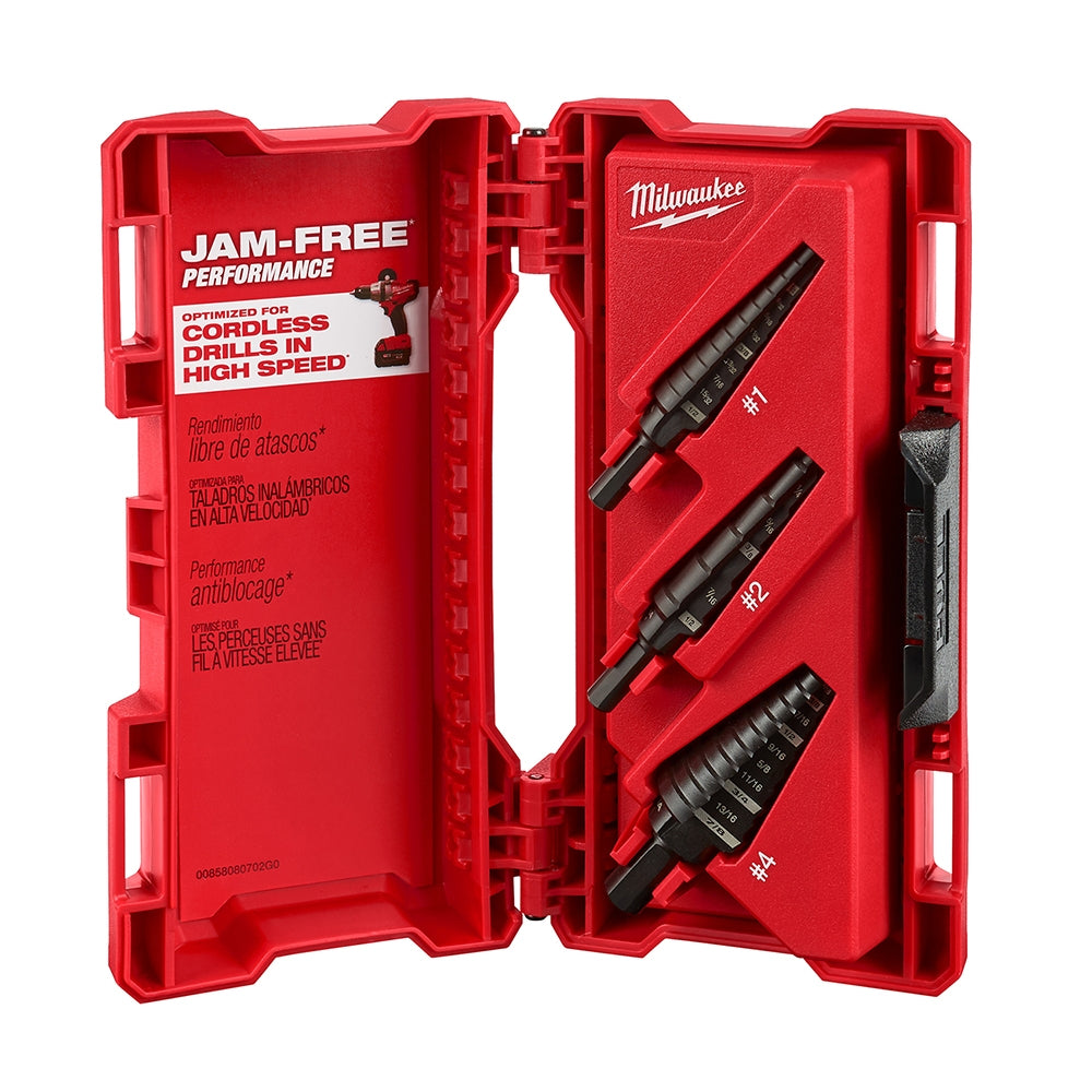 Milwaukee 48-89-9221 3-Piece Step Drill Bit Set