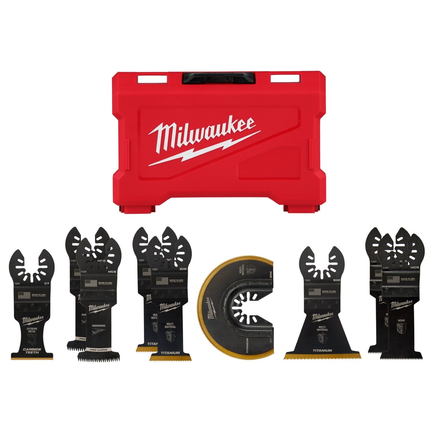 Milwaukee 49-10-9113 Open-Lok Multi-Tool Blade Kit, 9-Pieces