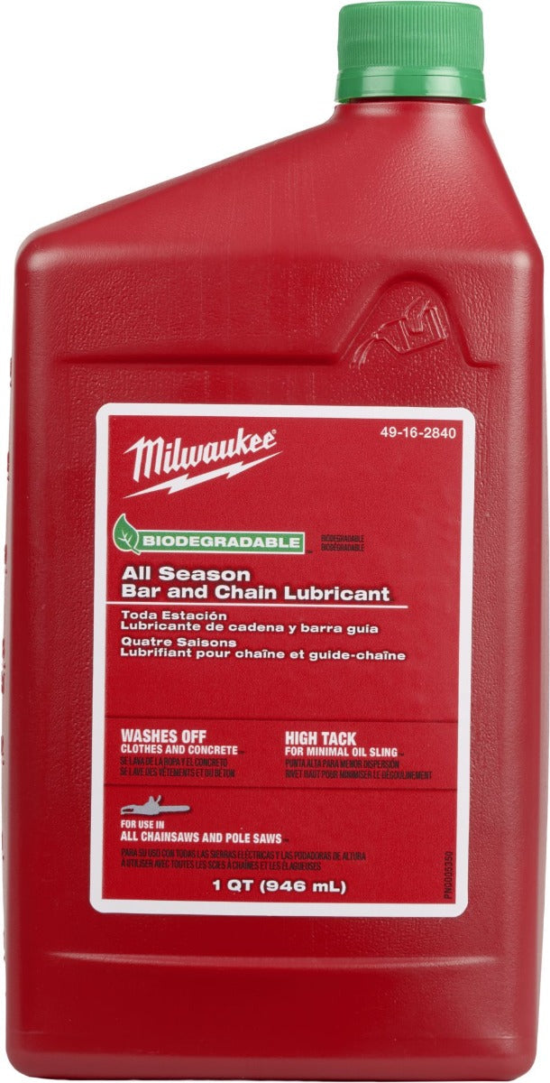 Milwaukee 49-16-2840 1 Quart Biodegradable All Season Bar and Chain Lubricant