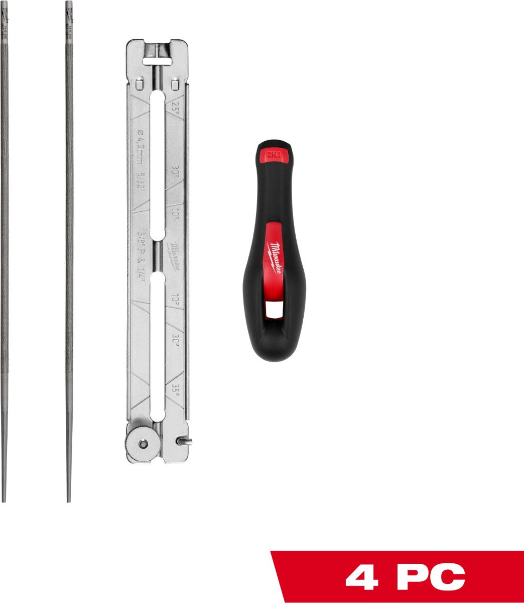 Milwaukee 49-16-2881 4pc 5/32” Saw Chain Sharpening Set