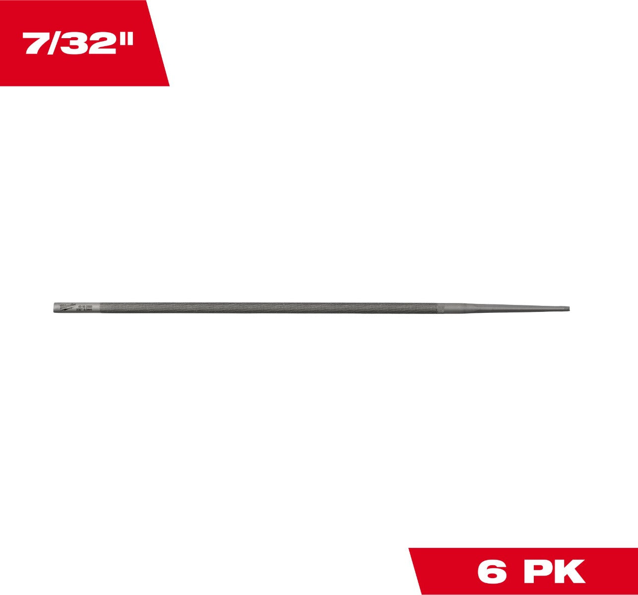 Milwaukee 49-16-2889 7/32” Round File for Saw Chain 6 PK