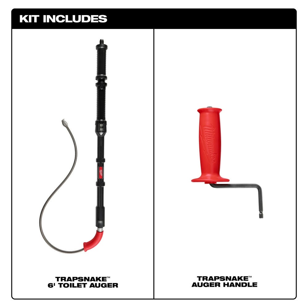Milwaukee 49-16-3576 TRAPSNAKE 6' Toilet Auger