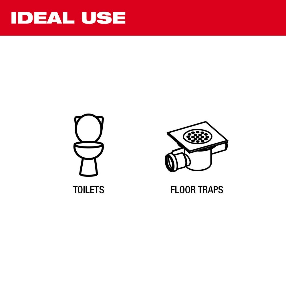Milwaukee 49-16-3576 TRAPSNAKE 6' Toilet Auger
