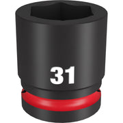 Milwaukee 49-66-6369 SHOCKWAVE Impact Duty 3/4-Inch Drive 31MM Standard 6 Point Socket