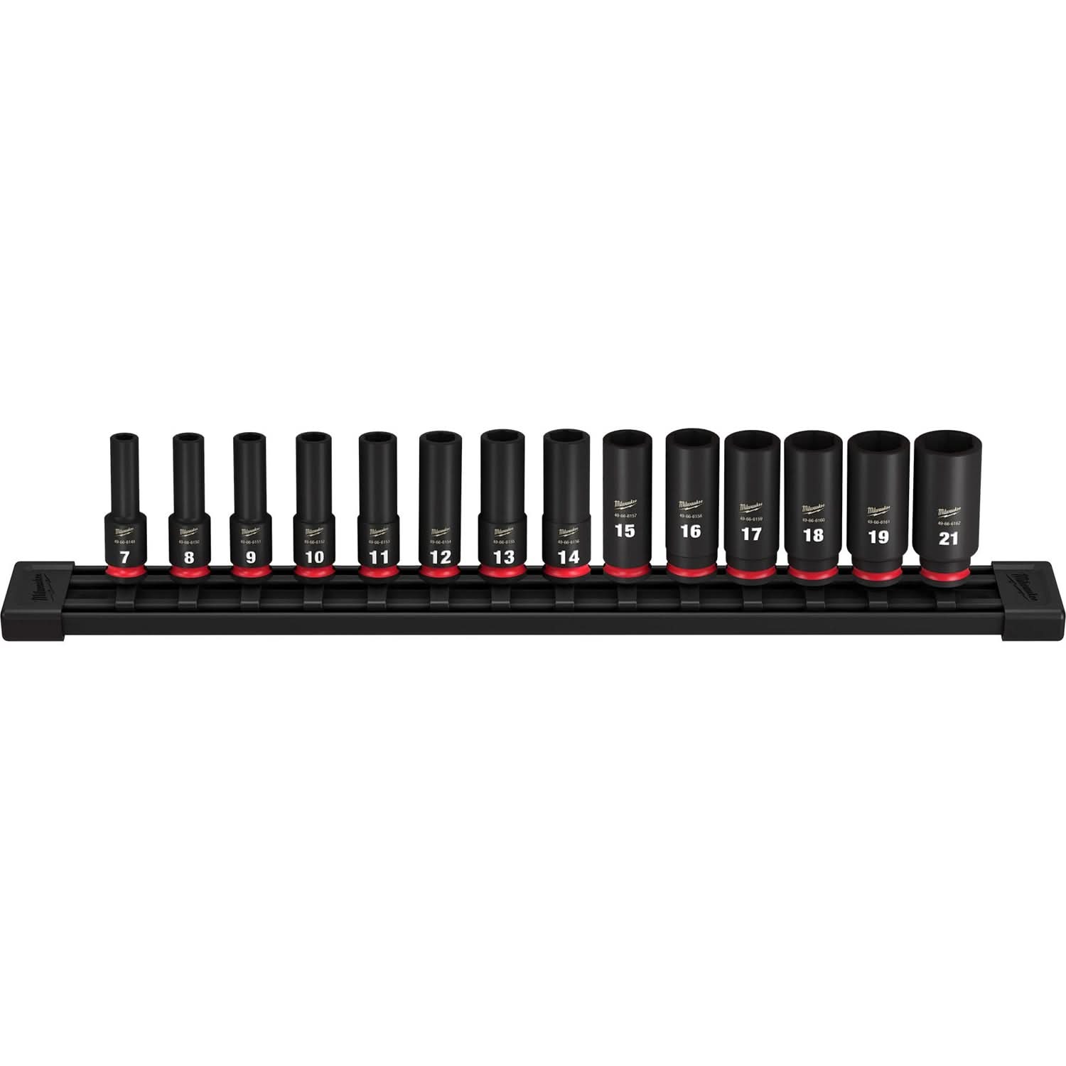 Milwaukee 49-66-7008 14-Piece SHOCKWAVE 3/8-Inch Drive Metric Deep