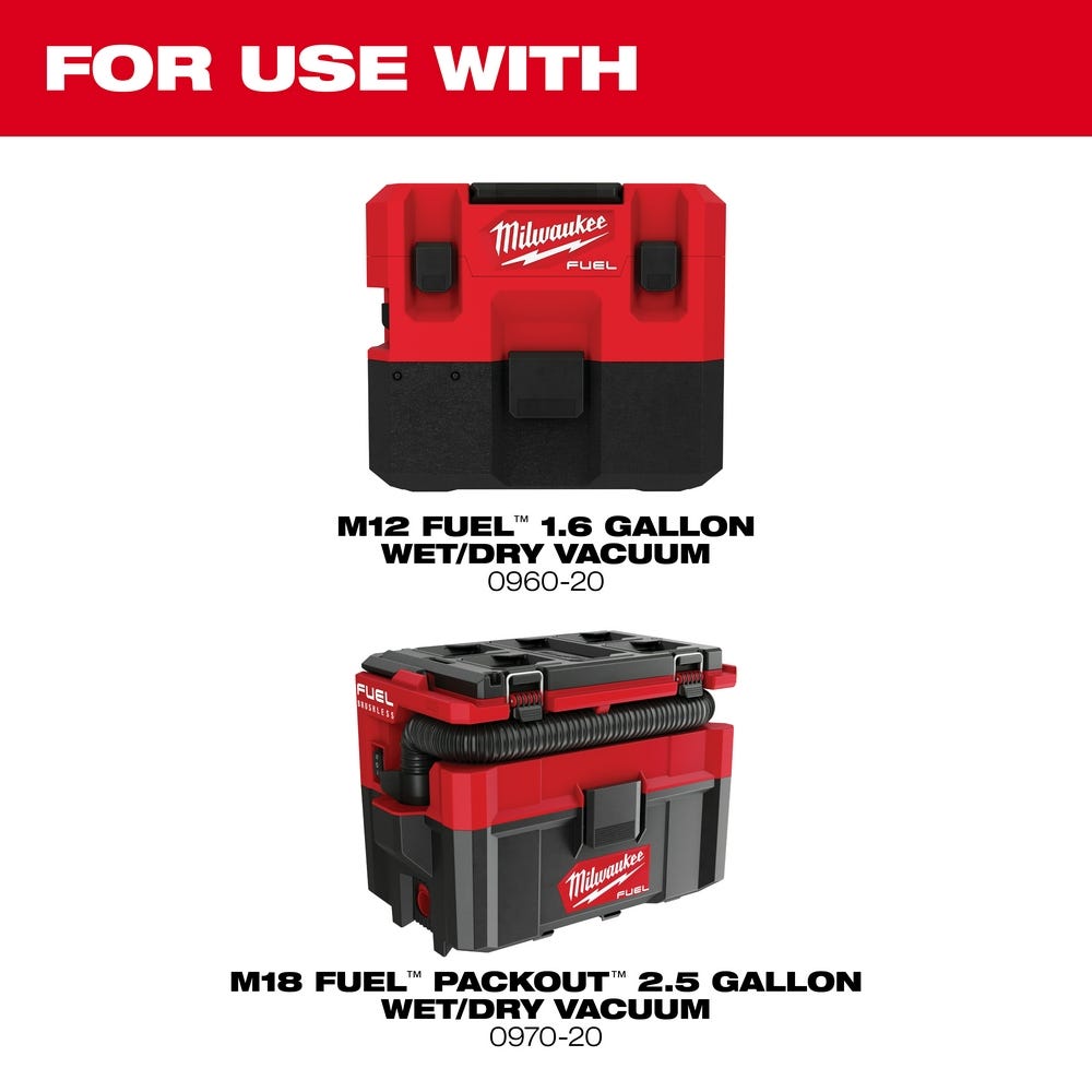 Milwaukee 49-90-2016 Fleece Dust Bags for 0960 / 0970 Vacs, 3-Pack