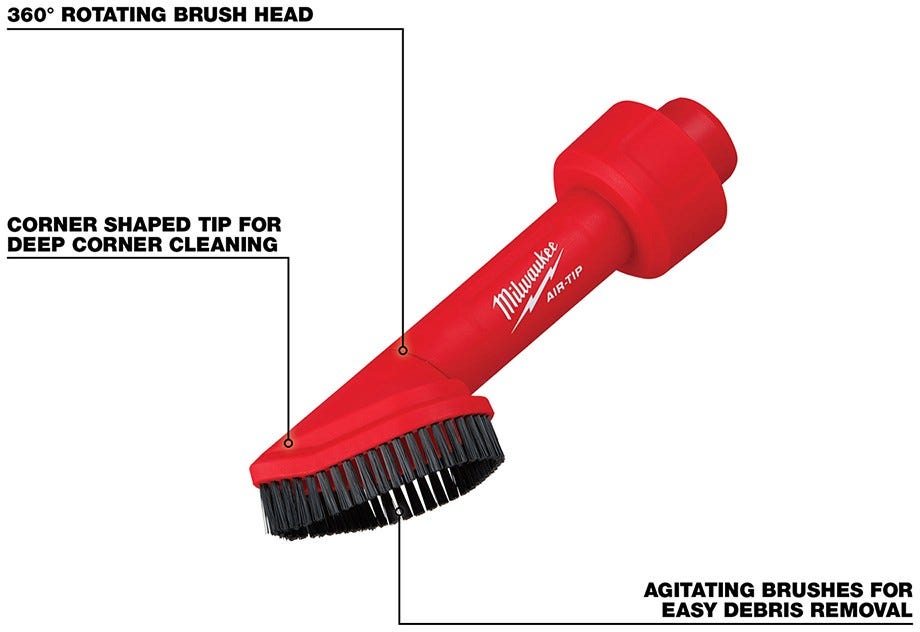 Milwaukee 49-90-2021 AIR-TIP Rotating Corner Brush Tool