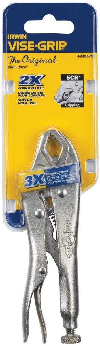 Irwin 4935579 VISE-GRIP Original 5CR Curved-Jaw Locking Pliers 5-in.