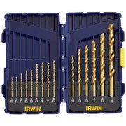 Irwin 4935607 Titanium Nitride Coating Metal Drilling 15 Piece Set
