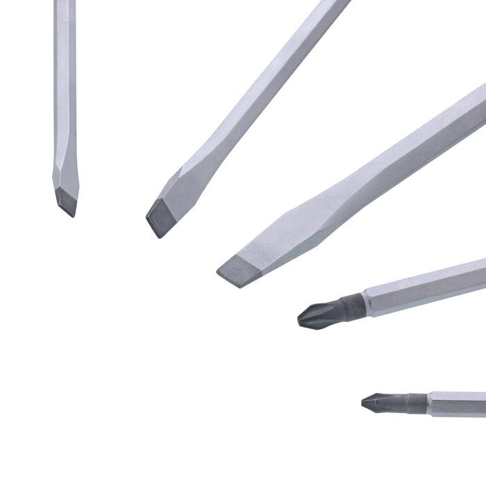 Wiha 53398 8-Piece MicroFinish Xheavy Duty Slotted and Phillips Screwdriver Set