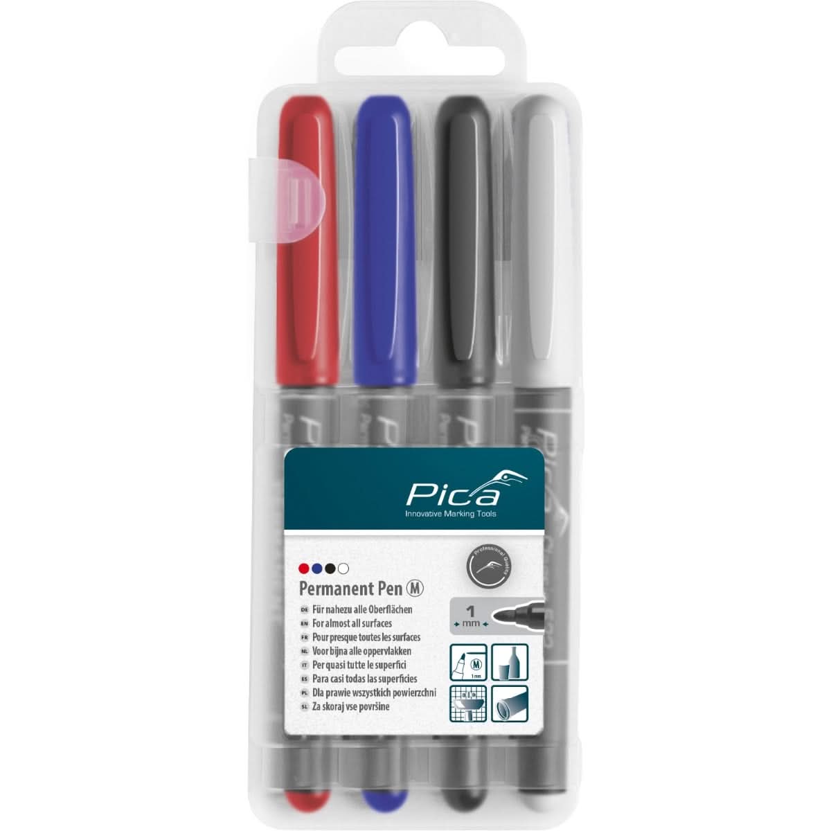 140g軽量 inkParm Plus Pica Dry 534/04 4-Piece Classic 534 Instant Dry Permanent Marker