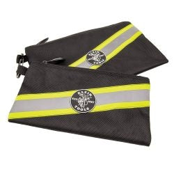 Klein Tools 55599 Zipper Bags, High Visibility Tool Pouches, 2-Pack